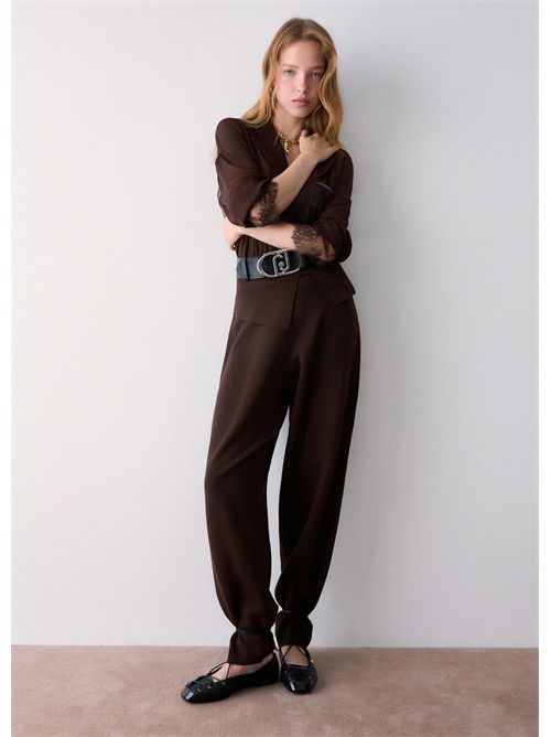 Pantaloni in maglia LIU JO | CF6245MS55N/X0807